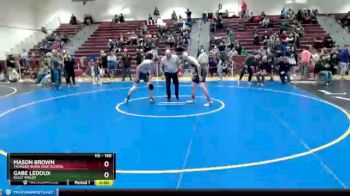 160 lbs Cons. Round 4 - Gabe LeDoux, Kelly Walsh vs Mason Brown, Thunder Basin High School