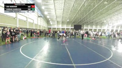 120 lbs Cons. Round 2 - Jordan Sandoval, Sanderson Wrestling Academy vs Tad Nebeker, Northside Wrestling Club