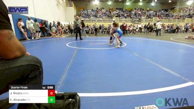 58 lbs Quarterfinal - Jude Rivers, Barnsdall Youth Wrestling vs Easton Alvarado, Comanche Takedown Club