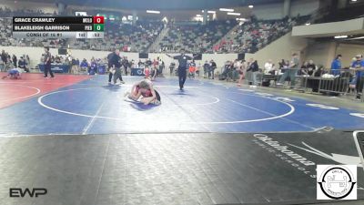 105 lbs Consi Of 16 #1 - Grace Crawley, McLoud vs Blakeleigh Garrison, Piedmont