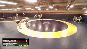 132 lbs Cons. Round 3 - Cameron Sisneros, Camel Kids Wrestling vs Brigham Cookson, Champions Wrestling Club