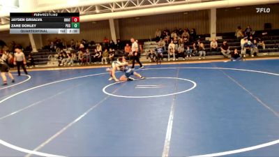 125 lbs Quarterfinal - Zane Donley, Pratt Community College vs Jayden Grijalva, Unattached