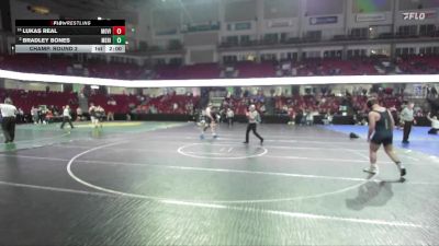 190 lbs Champ. Round 2 - Lukas Real, Mountain View vs Bradley Bones, Meridian