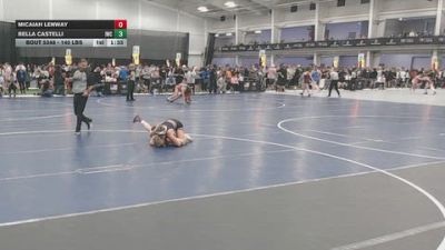 140 lbs Champ. Rd Of 32 - Micaiah Lenway vs Bella Castelli, ISI Wrestling Club