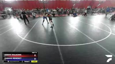 132 lbs Round 4 - Soraya Walikonis, IL vs Mariaha Benedict, IA