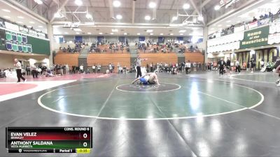 138 lbs Cons. Round 6 - Anthony Saldana, Vista Murrieta vs Evan Velez, Brawley