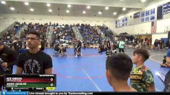 98 lbs Quarterfinal - Aiden Aguilar, Hawkeye WC vs Ace Gibson, Simi Valley Club