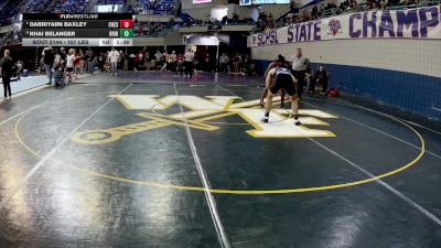 157 lbs Quarterfinal - Darriyarn Baxley, Chester vs Khai Belanger, Bridges Prep
