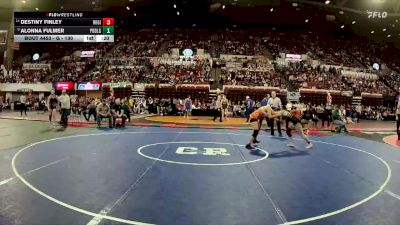 G - 130 lbs Cons. Round 4 - Alonna Fulmer, Powell Co. (Deer Lodge) Girls vs Destiny Finley, Ronan Girls