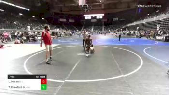 77 lbs Quarterfinal - Bruno Hernandez, Scottsbluff WC vs Chase Inman, Sheridan WC