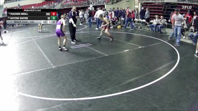 102 lbs Quarterfinal - Tucker Brill, Cozad Wrestling Club vs Axton Gates, GI Grapplers