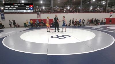 67 lbs Champ. Rd Of 64 - Kaiden Hoffman, Tiger Den Wrestling Club vs Liam Sprague, Mountain Lion Wrestling Club