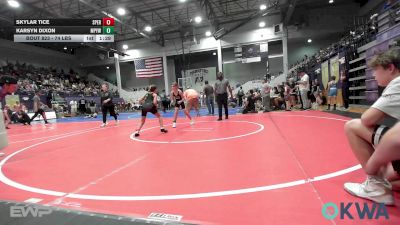 74 lbs Rr Rnd 3 - Skylar Tice, Sperry Wrestling Club vs Karsyn Dixon, Mannford Pirate Youth Wrestling