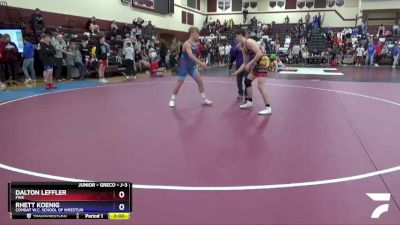 J-3 lbs Round 2 - Dalton Leffler, FWA vs Rhett Koenig, Combat W.C. School Of Wrestlin