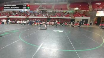 132 lbs Round 5 - 1st, 3rd, 5th, And 7th - Mitchell Thompson, Arlington Martin vs Tyson Crowsey, Rockwall Heath