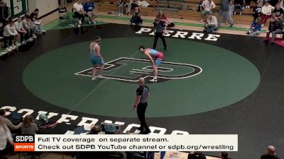 215 lbs Placement Matches (8 Team) - Isaiah Crownover, Bon Homme/Avon vs CHASE ADAM, Canton