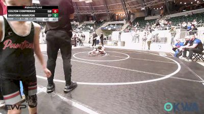 55 lbs Consi Of 4 - Colton Contreras, Raw Wrestling Club vs Brayden Hamilton, Tulsa Blue T Panthers