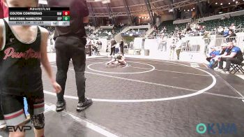 55 lbs Consi Of 4 - Colton Contreras, Raw Wrestling Club vs Brayden Hamilton, Tulsa Blue T Panthers