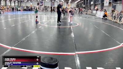 110 lbs Rd# 2 -10:15am Friday - Hadley Heaster, PA WEST vs June Mura, Florida Elite