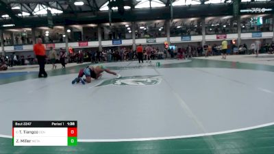 116-126 lbs Quarterfinal - Tyler Tiangco, Downers Grove North vs Zach Miller, Victory Elite