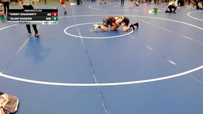 160 lbs Round 2 - Blake Wassom, Republic Co Wrestling Club vs Korry Daugherty, Amherst Wrestling Club