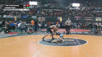 AA - 126 lbs Semifinal - Zander Fuehr, Glacier (Kalispell) vs Cael Floerchinger, Great Falls / MSDB