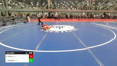 95 lbs Semifinal - Steven Abreu, Gps Wrestling vs Jake Appello, Yale Street