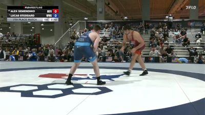 125 lbs 7th Place Match - Alex Semenenko, Brown Regional Training Center vs Lucas Stoddard, West Point Wrestling Club