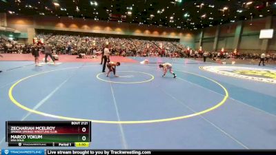 66-72 lbs Round 1 - Marco Yokum, USA GOLD vs Zechariah McElroy, Spanish Springs Wrestling Club