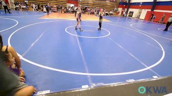 82-88 lbs Rr Rnd 2 - Riley Woods, Salina Wrestling Club vs Cara Prock, Vian Wrestling Club