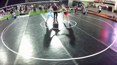 125 lbs Champ. Round 3 - Adalie Hazlett, Montana vs Evelyn Taua, Hawaii