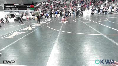 75 lbs Semifinal - Chaya Wilson, Pitbull Wrestling Academy vs Audrey Lemings, Eufaula Ironheads Wrestling Club
