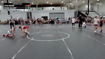 72 lbs Round 1 (4 Team) - Talan Berube, Smitty`s Barn vs Russel Maloney, The Outsiders