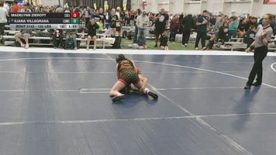 130 lbs Champ. Rd Of 64 - Iliana Villagrana, Lone Star Mat Club vs Madelynn Zierott, Louisville Lions
