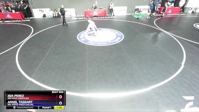 102 lbs Quarterfinal - Ava Perez, Red Wave Wrestling vs Angel Taggart, Del Norte Wrestling Inc.