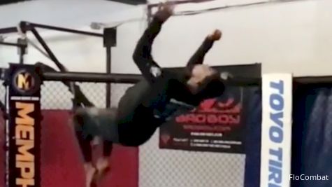 Darrion Caldwell Sends GoPro Flying With Backflip At Alliance MMA