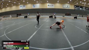 72 lbs 3rd Place Match - Nick Paulson, Cavalier Wrestling Club vs Brody Moore, Project X