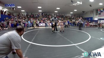 60-66 lbs Rr Rnd 1 - Eralynn Slaton, Bristow Youth Wrestling vs Paula Tapia, OKC Saints Wrestling