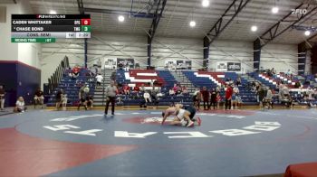 157 lbs Cons. Semi - Chase Bond, Truett-McConnell (Ga.) vs Caden Whittaker, Brewton-Parker (ga)