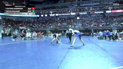 3A-165 lbs Champ. Round 2 - Xayvion Anderson, Marshalltown vs Bryce Williams, Waukee Northwest