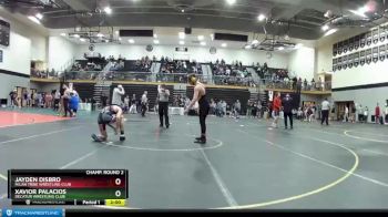 160 lbs Champ. Round 2 - Jayden Disbro, Milan Tribe Wrestling Club vs Xavior Palacios, Decatur Wrestling Club