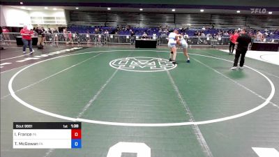 132 lbs Consolation - Isis France, PA vs Taina McGowan, PA