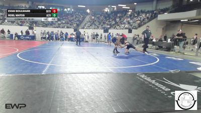 123 lbs Consi Of 32 #1 - Evan Boulware, Catoosa Wrestling vs Roel Matos, Altus JH