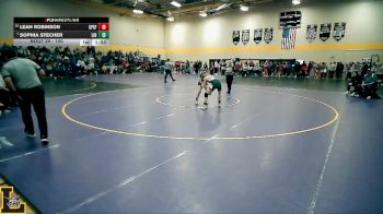 100 lbs Champ. Round 1 - Sophia Stecher, Lindbergh vs Leah Robinson, St. Pius X (Festus)