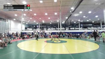 120 lbs Semifinal - Liam Israel, Grit Mat Club - MS vs Jake Snyder, Keystone Krush - MS