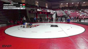 110 lbs Rr Rnd 3 - Carrisa Martin, Putnam City West vs Dalani Hornbuckle, Rogers High School Girls