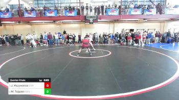 195 lbs Quarterfinal - Jake Kszywanos, Stratford vs Michael Toppan, Gloucester