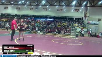 165 lbs Quarterfinal - Shane Gantz, Wisconsin-Parkside vs Cody Dravis, Minnesota State Moorhead