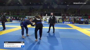 ANASTASIIA BOREICHUK vs ROMA SITBON RINALDUCCI 2022 European Jiu-Jitsu IBJJF Championship