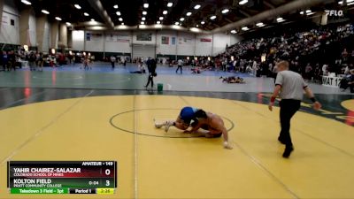 149 lbs Cons. Round 1 - Kolton Field, Pratt Community College vs Yahir Chairez-Salazar, Colorado School Of Mines